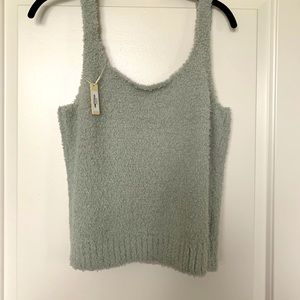 SKIMS Cozy Knit Tank Aqua 4X/5X